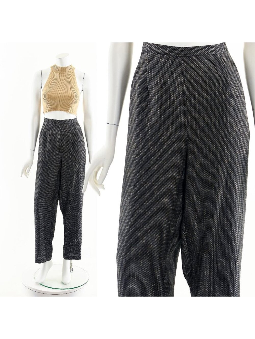 Textured Trouser Pant 90s